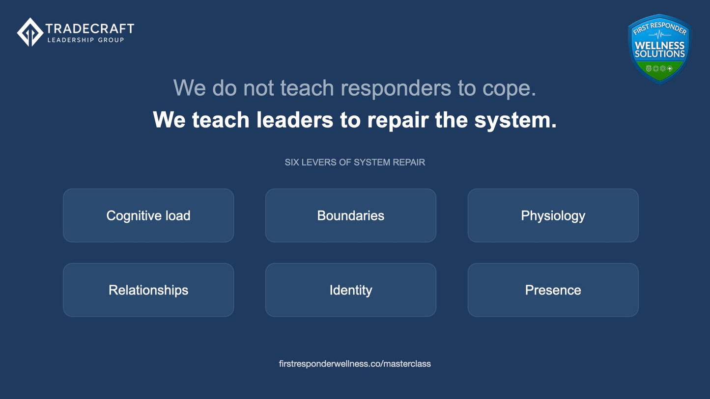 First Responder Leadership MasterClass Course