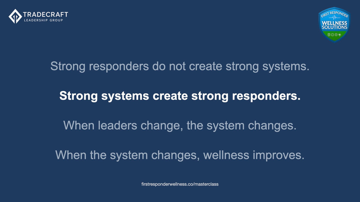 First Responder Leadership MasterClass Course